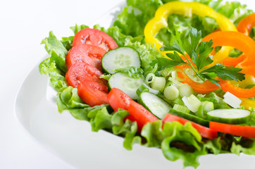 Fresh salad close up