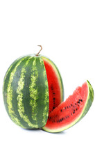 Sliced ripe watermelon.