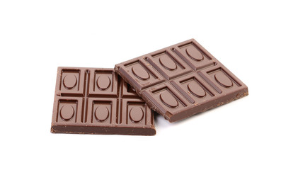 Two dark chocolate bars.