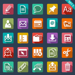 Flat icon set