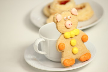 Biscuits in form of bears