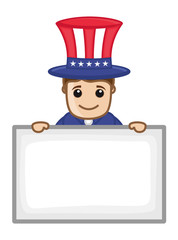 Happy 4th of July - Business Cartoon Characters