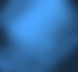 Blue abstract technical background with graphene