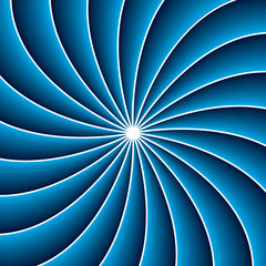 3d swirl in blue and white