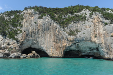 La grotta del bue marino a Cala Gonone sull'isola di Sardegna