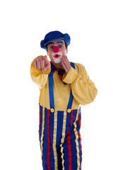 Happy Clown isolated on white background