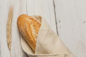 Wheat ear with bread