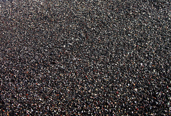 Black beach of Santorini