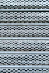 Patterned grey metal curtain texture