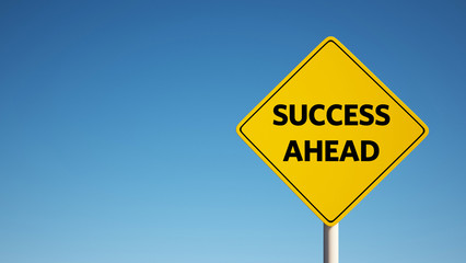 Success Sign with Clipping Path