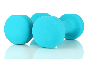 Dumbbells isolated on white