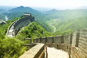 Runde Alu-Dibond Bilder Chinesische Mauer Die Chinesische Mauer