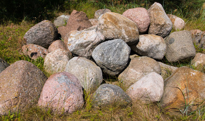 Pile of big stones
