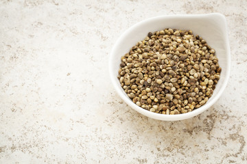 dry hemp seeds