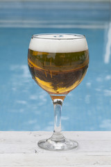 Beer at poolside