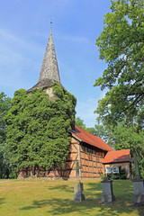Fototapeta na wymiar Dorfkirche von Bad Stuer (1750, Mecklenburg-Vorpommern)