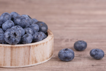ripe blueberries