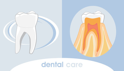 Dental care. Icon for design