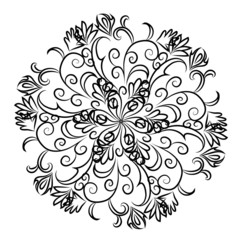 Arabian ornament flower for decoration vector