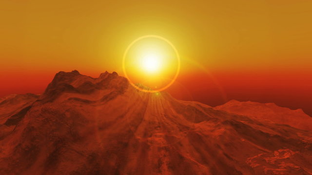 planet fly in mars