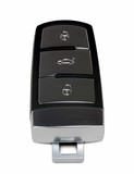 black car key with remote central locking