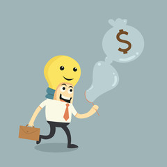 Obraz premium make ideas to money