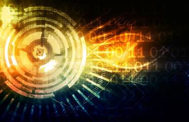 Technology Background as a Digital Abstract Art