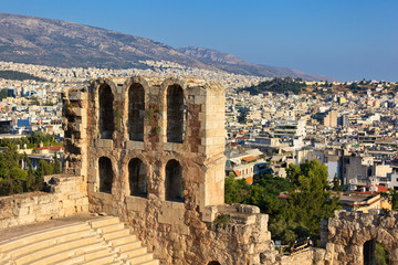 Odeon theater in Acropolis