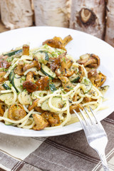 Macaroni with mushrooms