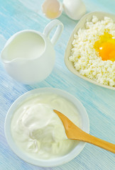 cottage,eggs,milk nd sour cream