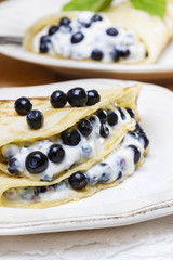 Pancakes with blueberries