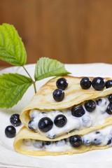 Pancakes with blueberries