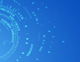 Abstract technological background of blue color for your busines
