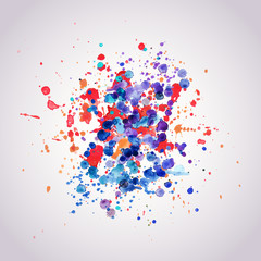 Abstract hand drawn watercolor background,vector illustration, s