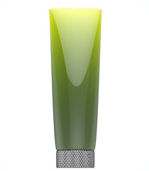 Tubo de crema verde