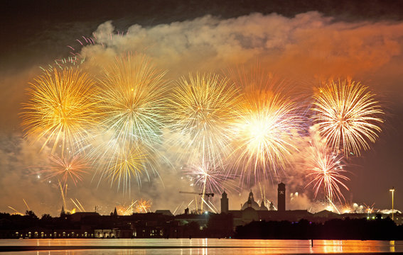 Fireworks celebrarion Redentore (venice, Italy)