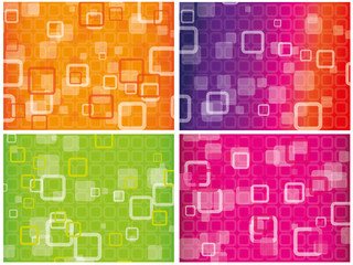 Abstract colourful combo background vwth square patterns