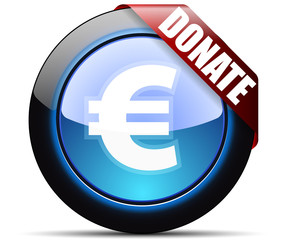 Obraz premium Donate Euro