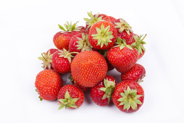 strawbarries isolated on a white background