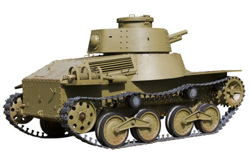Fototapeta na wymiar profile of light tank
