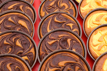 Chocolate and Custard Cream Tarts