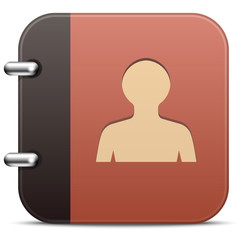 Vector address book icon