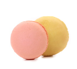 Two various macarons.