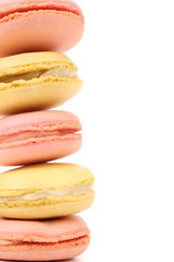 Stack of macaron cakes.