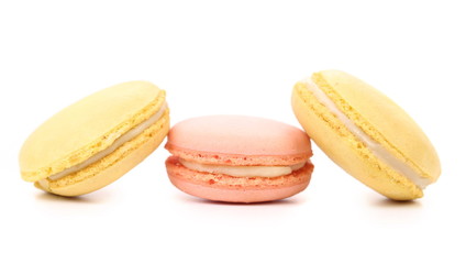 Three various  macaron cakes.