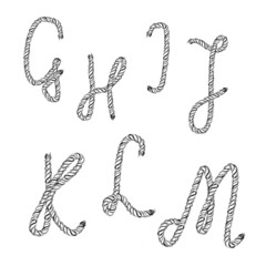 Ropes lettering