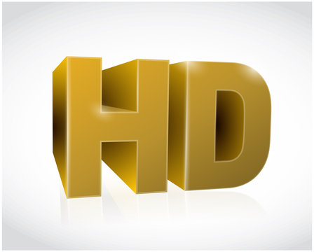 gold 3d hd text illustration design