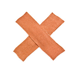 First aid plaster, isolated on white background