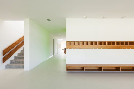 new architecture, interior, elementary school