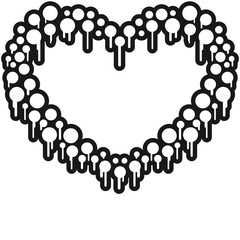 Graffiti Heart Pattern Design